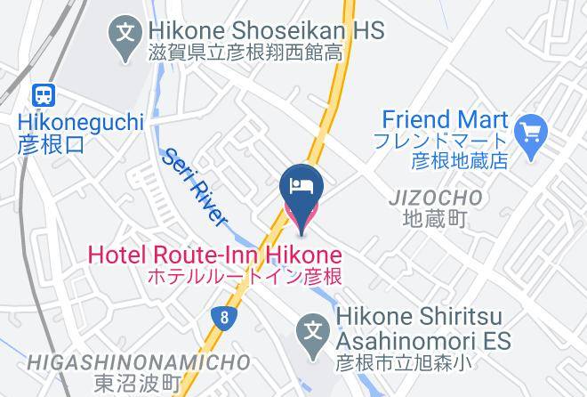 Hikone City - Hotel Route Inn Hikone Maps