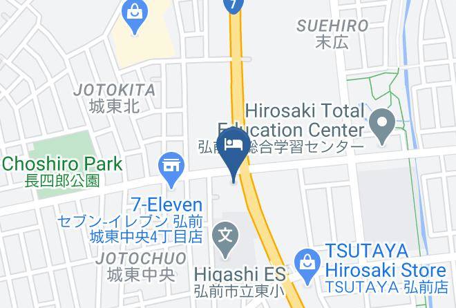 Hotel Route Inn Hirosaki Joto Map