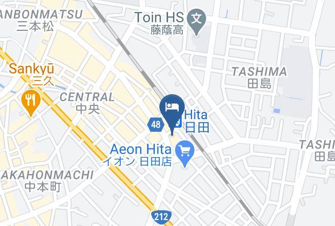 Hita City - Hotel Route Inn Hita Ekimae Maps