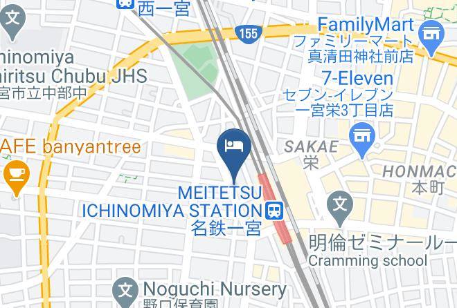 Ichinomiya City - Hotel Route Inn Ichinomiya Ekimae Maps