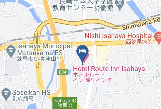 Isahaya City - Hotel Route Inn Isahaya Maps