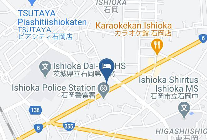 Ishioka City - Hotel Route Inn Ishioka Maps