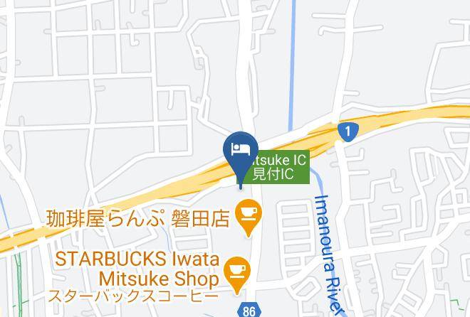 Iwata City - Hotel Route Inn Iwata Inter Maps