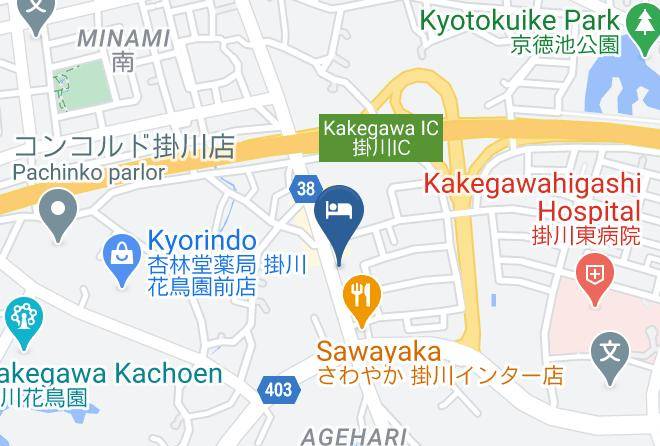 Kakegawa City - Hotel Route Inn Kakegawa Inter Maps