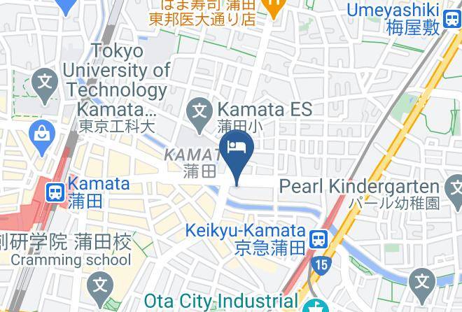 Ota Ward - Hotel Route Inn Kamata Tokyo Maps