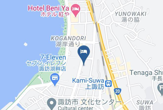 Suwa City - Hotel Route Inn Kamisuwa Maps