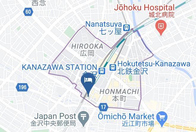Kanazawa City - Hotel Route Inn Kanazawa Ekimae Maps