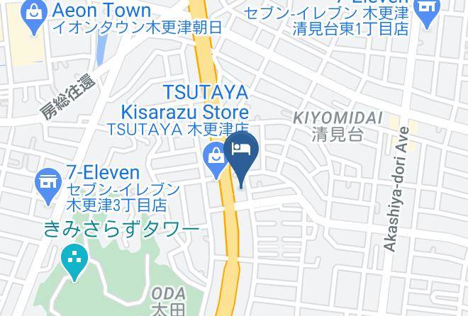 Kisarazu City - Hotel Route Inn Kisarazu Maps