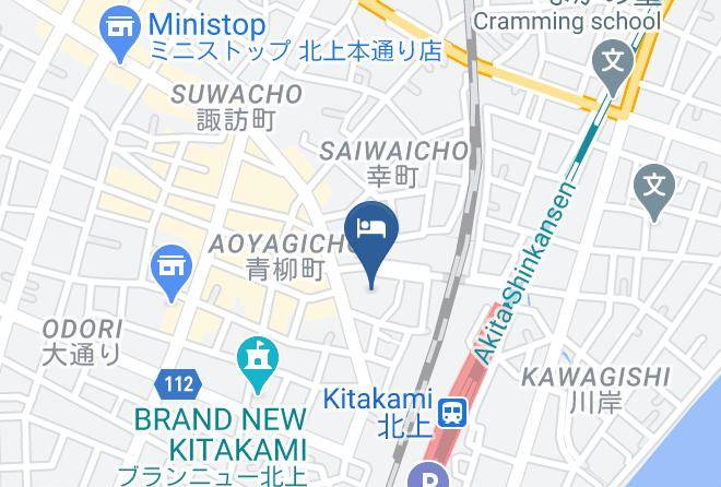 Kitakami City - Hotel Route Inn Kitakami Ekimae Maps