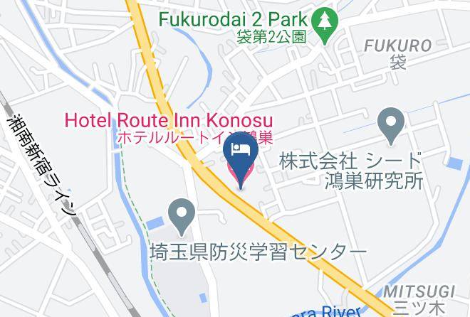 Konosu City - Hotel Route Inn Konosu Maps
