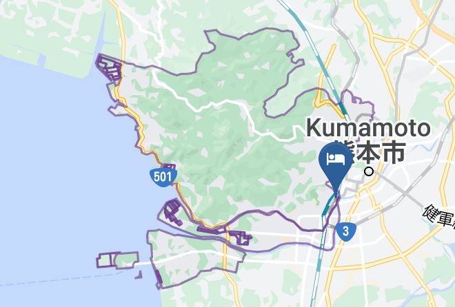 Kumamoto City Nishi Ward - Hotel Route Inn Kumamoto Ekimae Maps