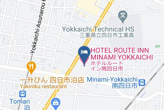 Yokkaichi City - Hotel Route Inn Minami Yokkaichi Maps