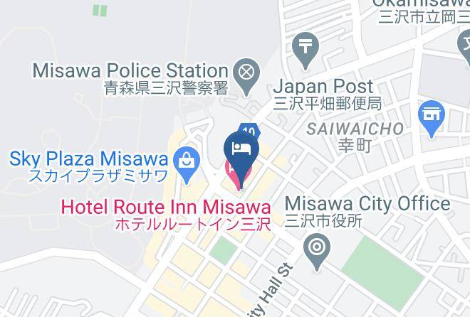 Misawa City - Hotel Route Inn Misawa Maps