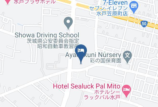 Mito City - Hotel Route Inn Mitokenchomae Maps