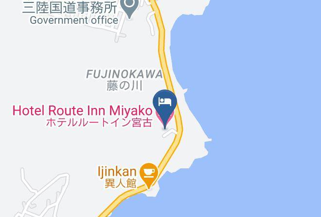 Miyako City - Hotel Route Inn Miyako Maps