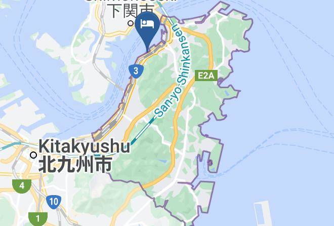 Kitakyushu City Moji Ward - Hotel Route Inn Mojiko Maps