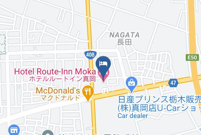 Moka City - Hotel Route Inn Mooka Maps