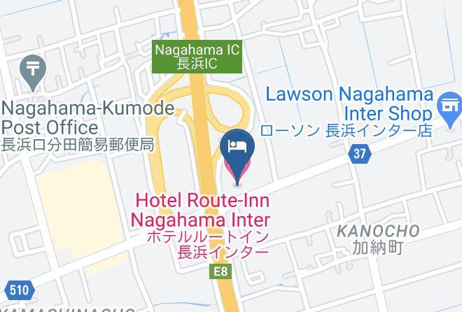 Nagahama City - Hotel Route Inn Nagahama Inter Maps