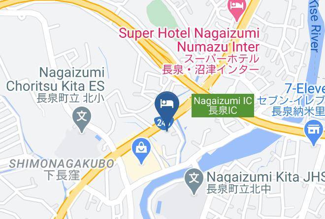 Nagaizumi Townsunto District - Route Inn Nagaizuminumazu Inter Dai 1 Hotel Maps