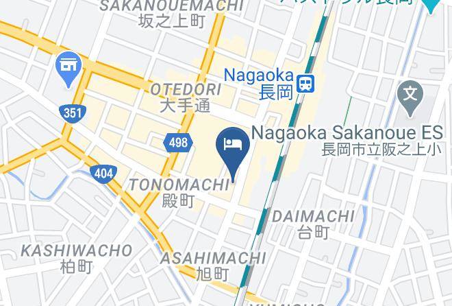 Nagaoka City - Hotel Route Inn Nagaoka Ekimae Maps