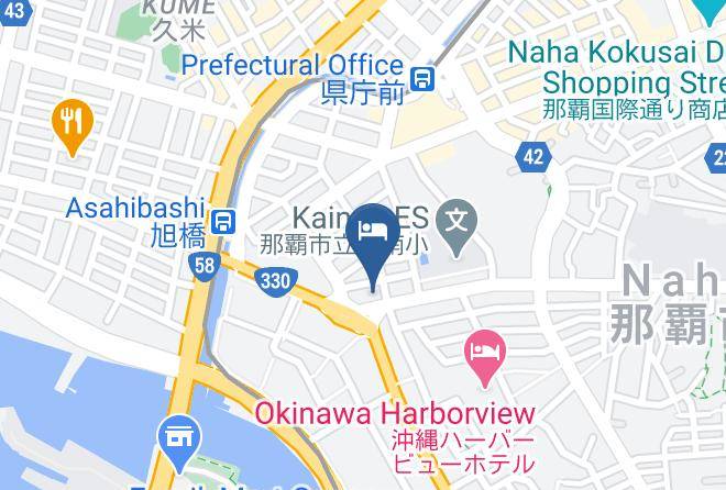Hotel Route Inn Naha Asahibashi Station East Map