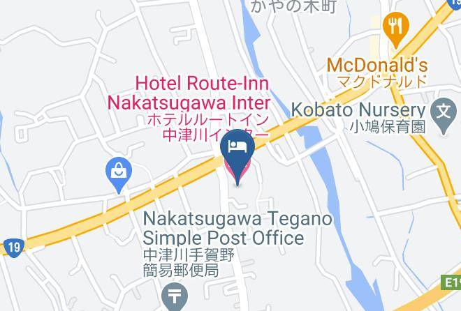Nakatsugawa City - Hotel Route Inn Nakatsugawa Inter Maps