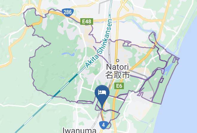 Natori City - Hotel Route Inn Natori Iwanuma Interchange Maps