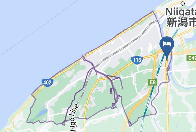 Niigata City Nishi Ward - Hotel Route Inn Niigata West Inter Maps