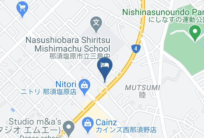 Nasushiobara City - Hotel Route Inn Nishinasuno 2 Maps