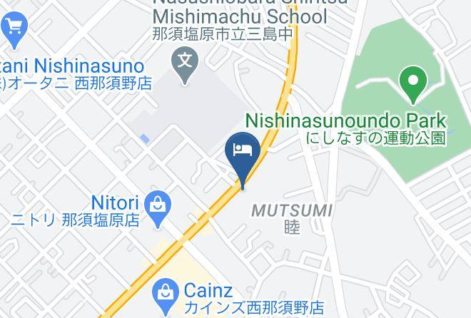 Nasushiobara City - Hotel Route Inn Nishinasuno Maps
