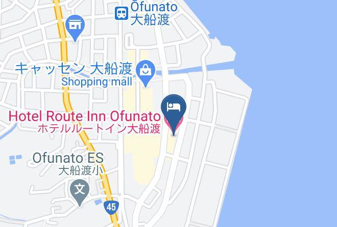 Ofunato City - Hotel Route Inn Ofunato Maps