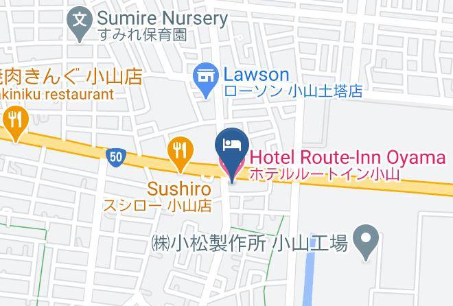 Oyama City - Hotel Route Inn Oyama Maps