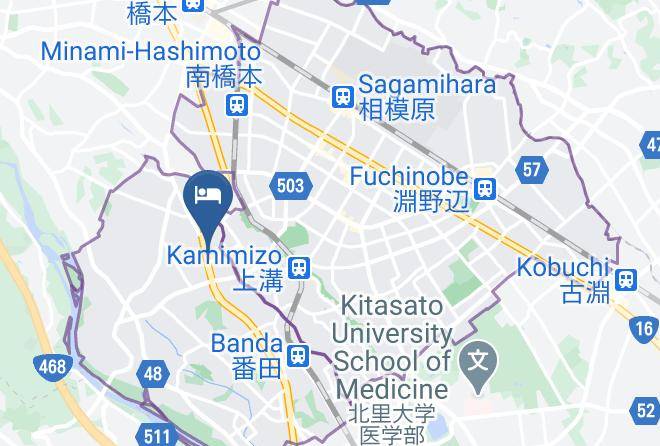 Hotel Route Inn Sagamihara Map