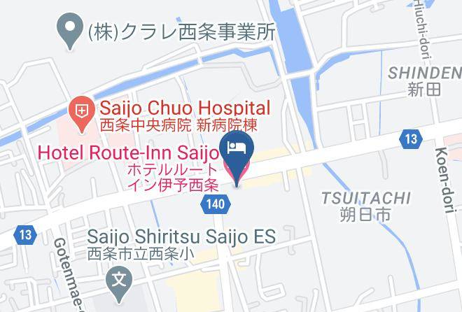 Saijo City - Hotel Route Inn Saijo Maps