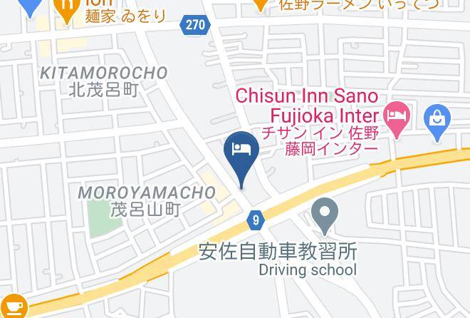 Sano City - Hotel Route Inn Sanofujioka Inter Maps
