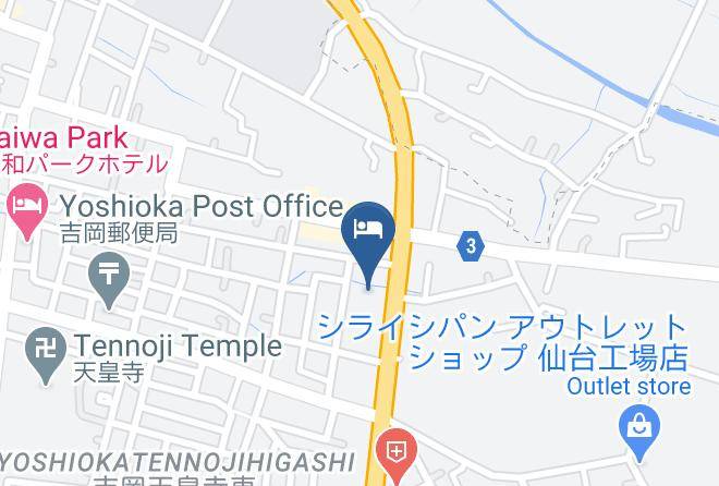 Taiwa Townkurokawa District - Hotel Route Inn Sendai Taiwa Inter Maps