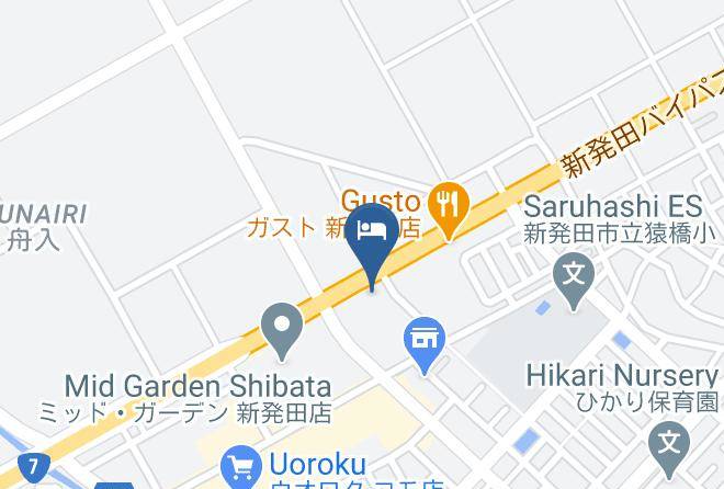 Shibata City - Hotel Route Inn Shibata Inter Maps