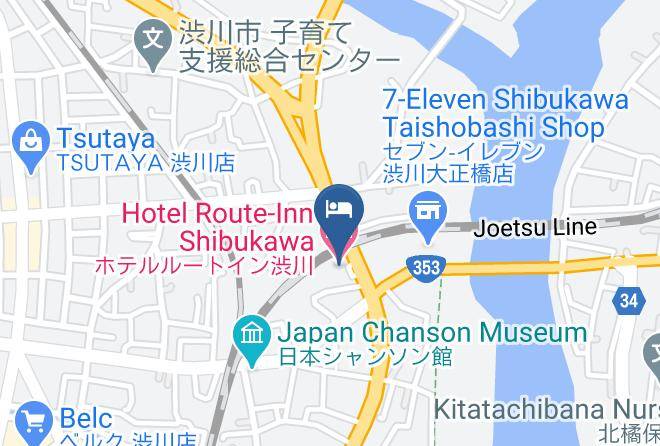 Shibukawa City - Hotel Route Inn Shibukawa Maps