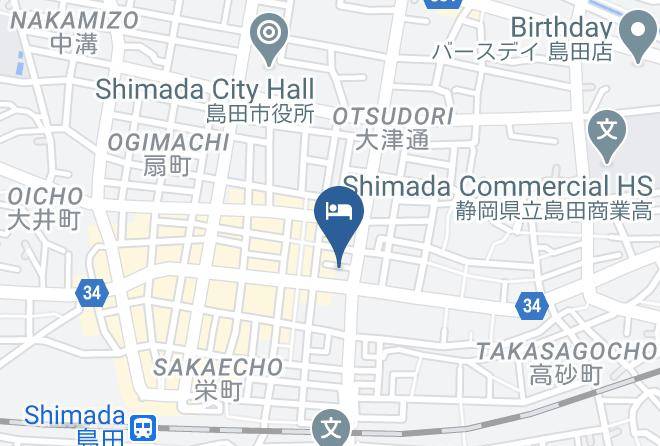 Shimada City - Hotel Route Inn Shimada Ekimae Maps