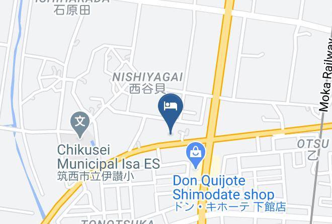 Chikusei City - Hotel Route Inn Shimodate Maps