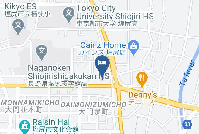 Shiojiri City - Hotel Route Inn Shiojiri Maps