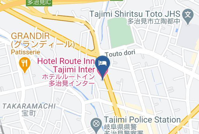 Tajimi City - Hotel Route Inn Tajimi Inter Maps