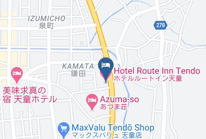 Tendo City - Hotel Route Inn Tendo Maps