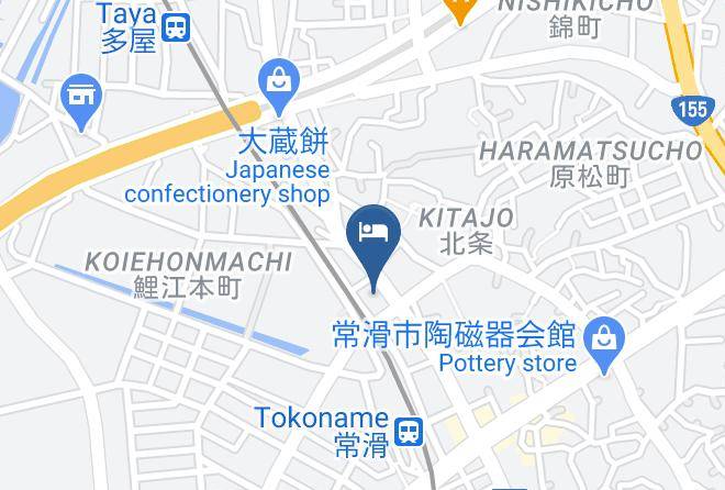 Tokoname City - Hotel Route Inn Tokoname Ekimae Maps
