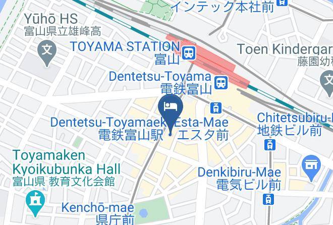 Toyama City - Hotel Route Inn Toyama Ekimae Maps