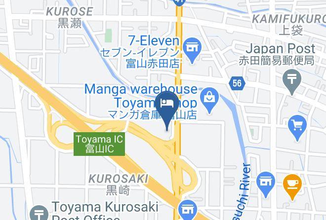 Toyama City - Hotel Route Inn Toyama Inter Maps