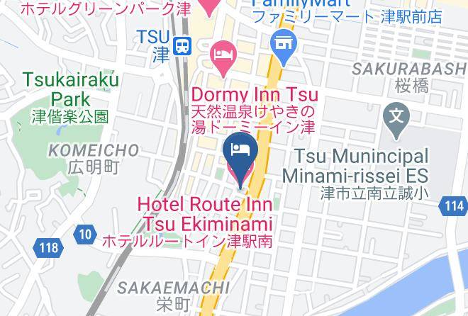 Hotel Route Inn Tsu Ekiminami Map