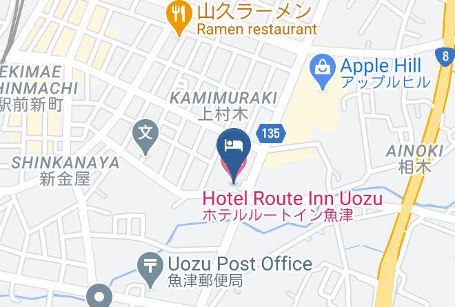 Uozu City - Hotel Route Inn Uozu Maps