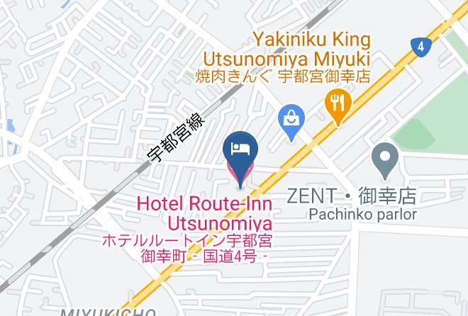 Utsunomiya City - Hotel Route Inn Utsunomiya Maps