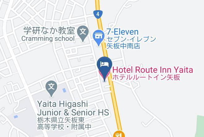 Hotel Route Inn Yaita Map